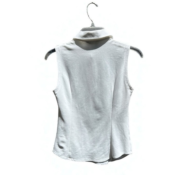 🌻Club Monaco Women's Perfect White Sleeveless Shirt Size XS | Excellent Cond. - Picture 3 of 5